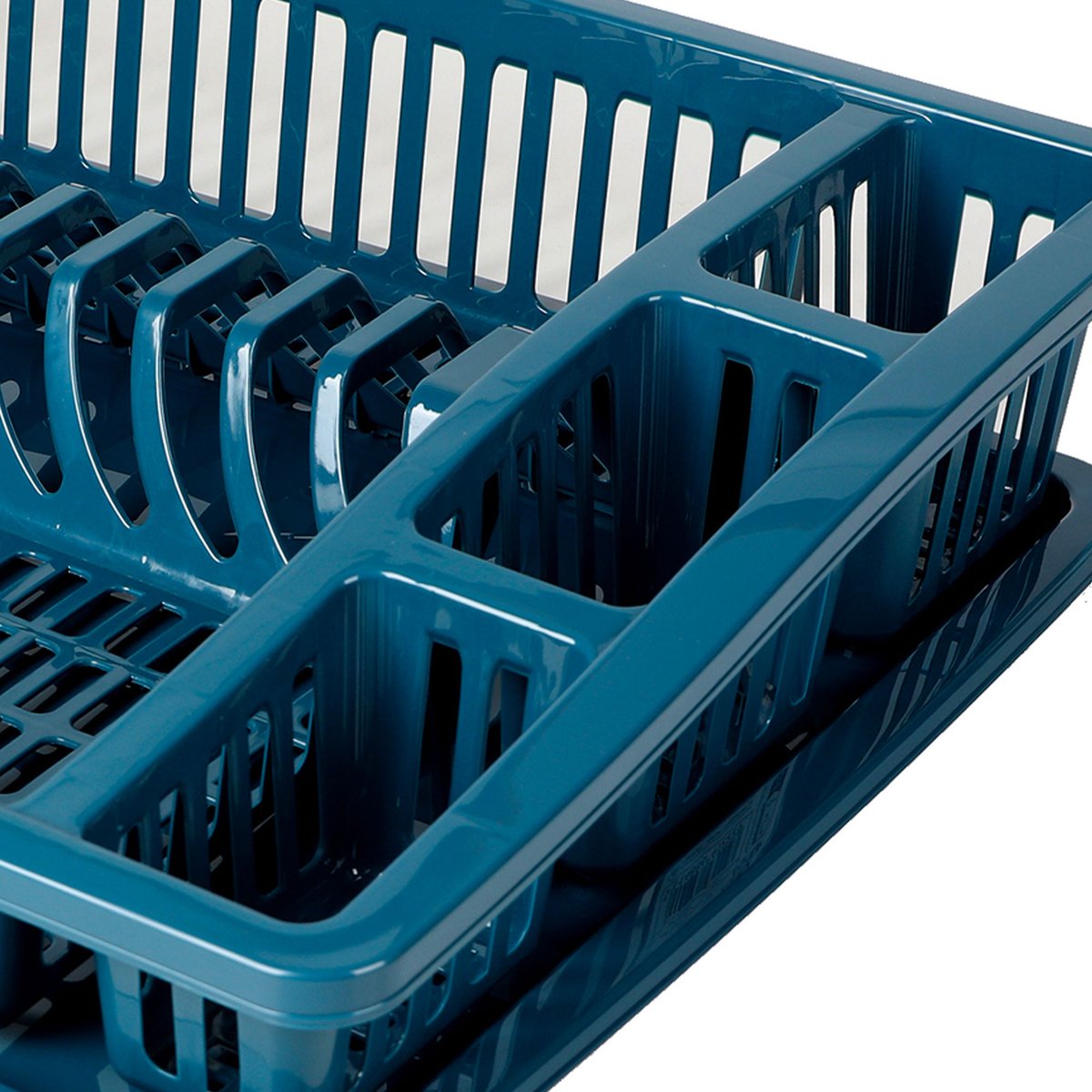 Égouttoir à vaisselle en plastique bleu 46x37x9.5cm bleu, WADIGA