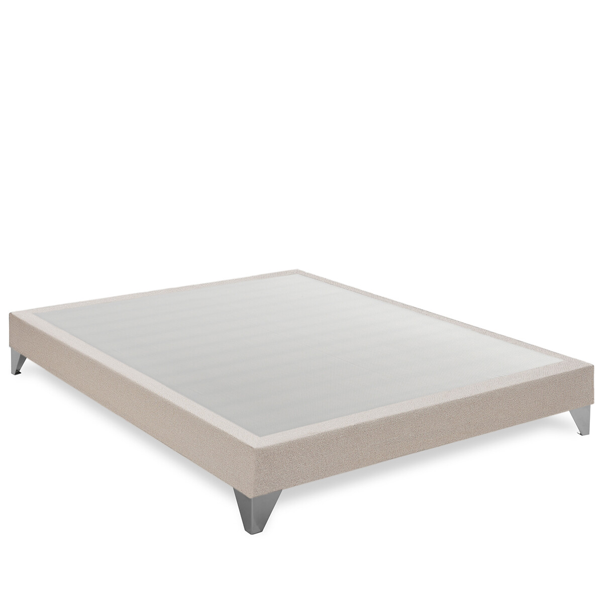 Sommier déco encastrable TEMPUR® tissé naturel, TEMPUR