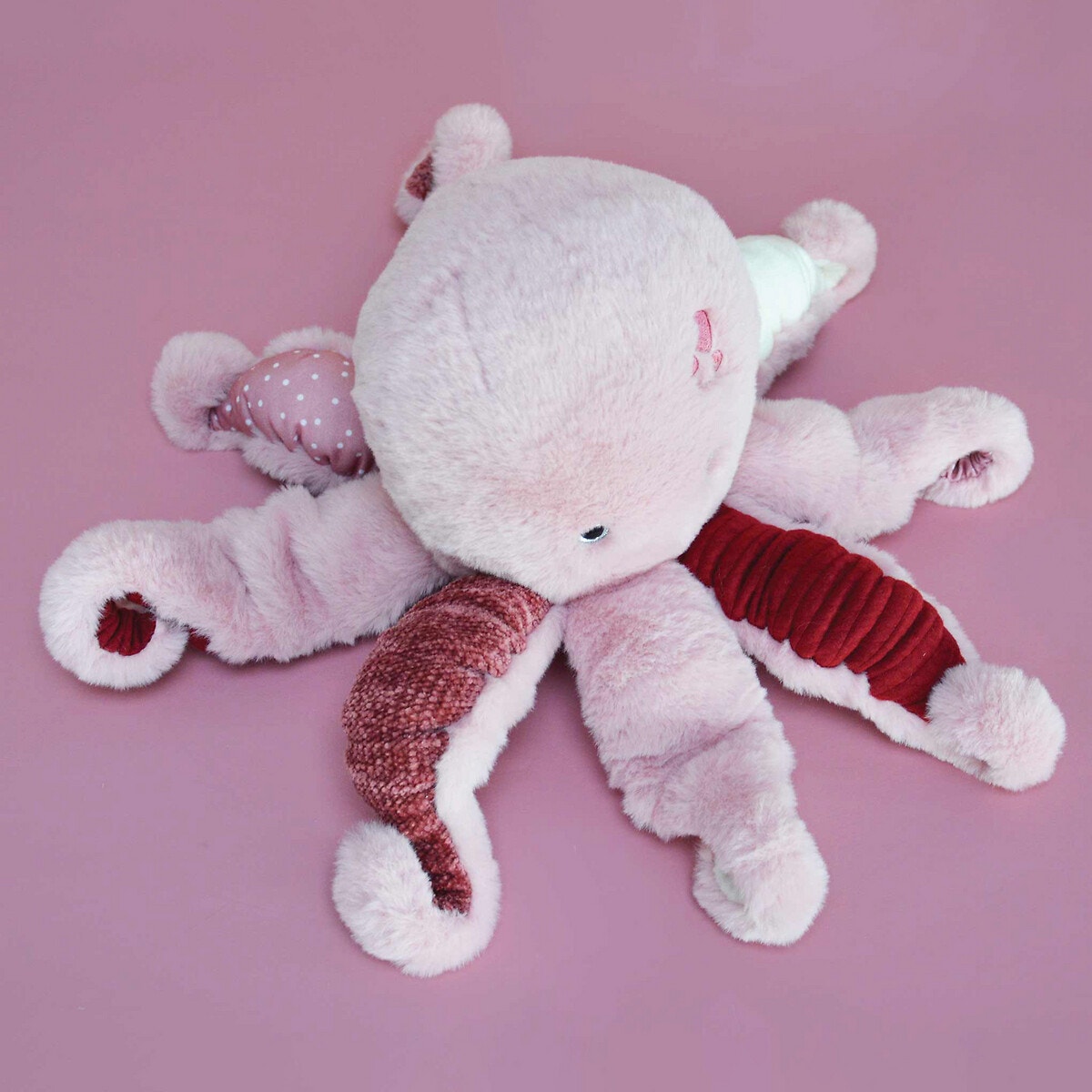 Peluche pieuvre rose des trésors marins 30 cm rose, HISTOIRE D'OURS