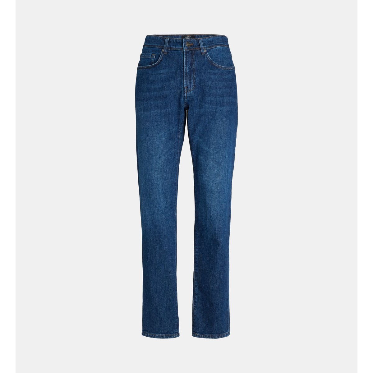Jean rudenim droit en denim bleu moyen, GALERIES LAFAYETTE