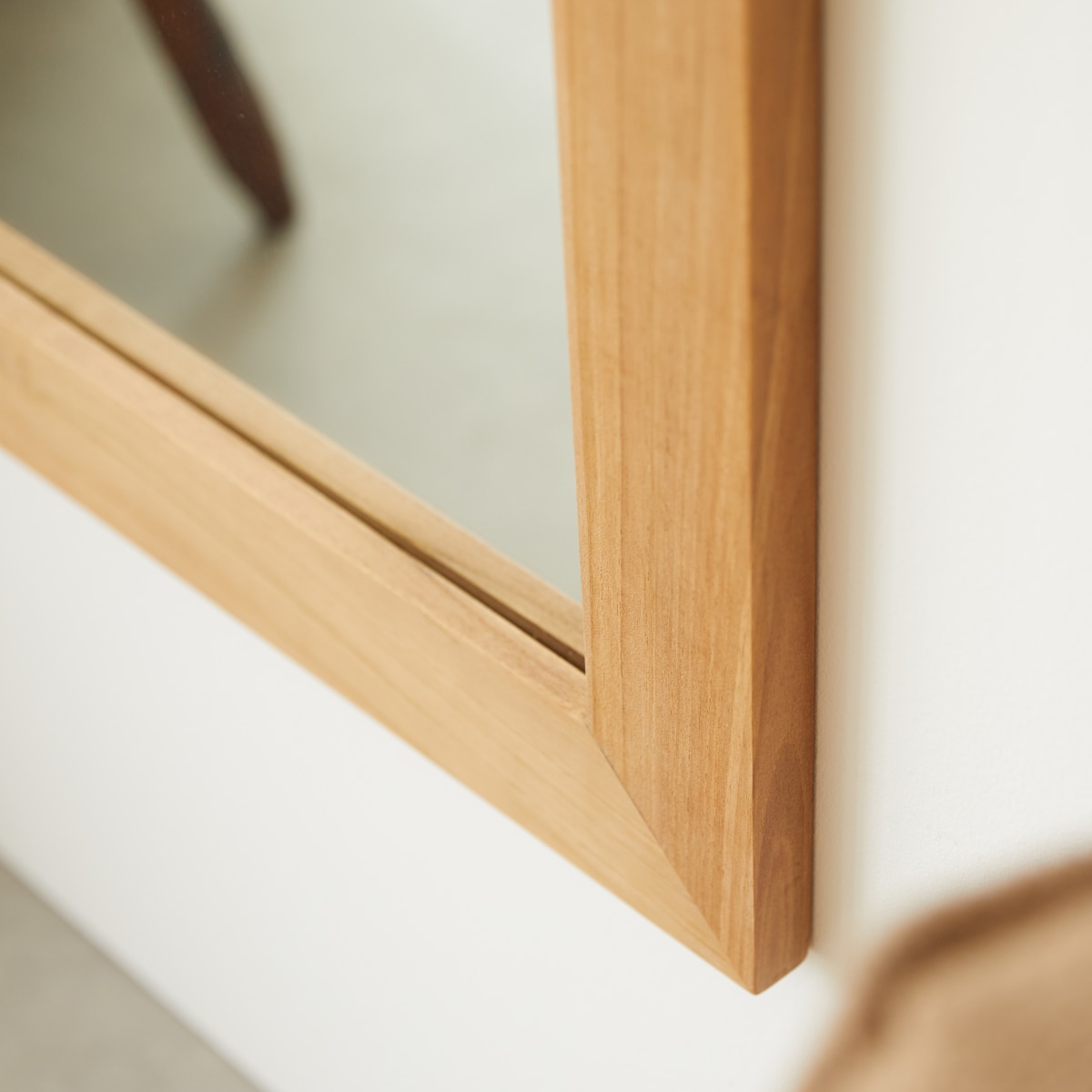Miroir en Teck massif, TONA naturel, TIKAMOON
