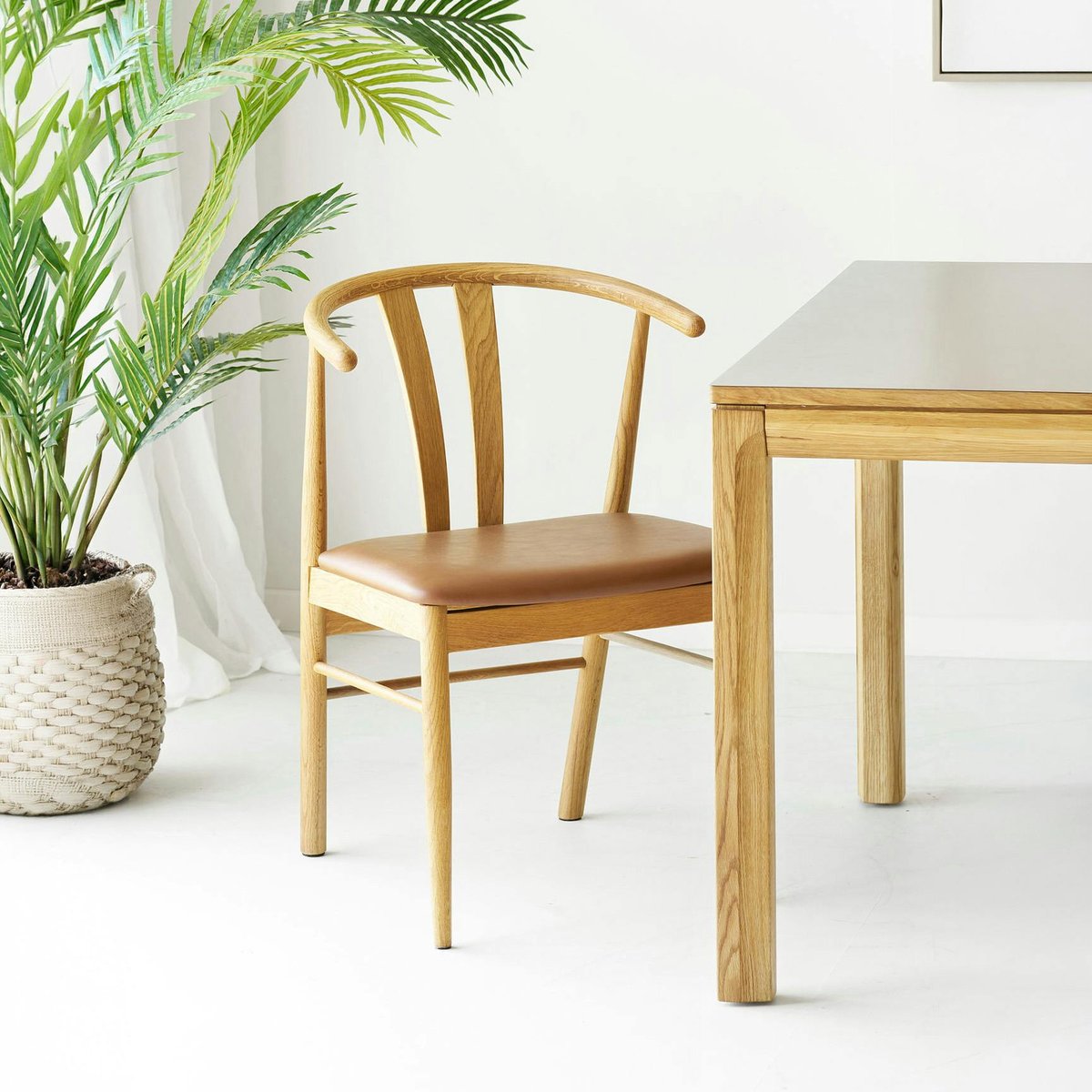 Chaise design en chêne (lot de 2) BERLIN brun, PIER IMPORT