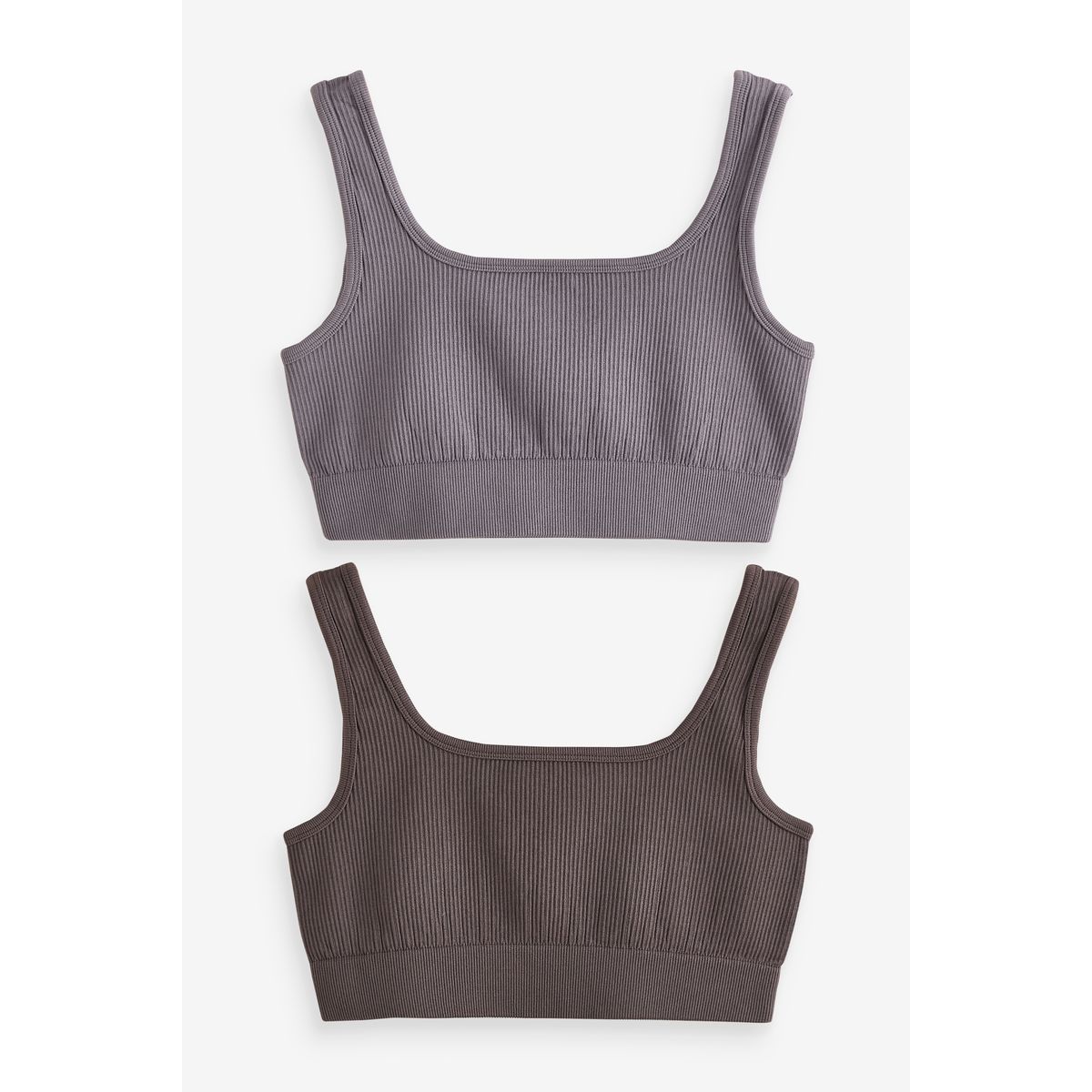 Haut soutien-gorge côtelé, lot de 2 multi-couleurs, NEXT