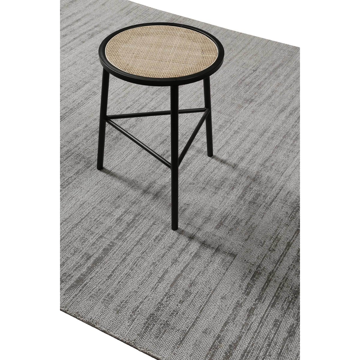 Tapis salon relief et effet soie ,  Emma gris clair, WECON HOME