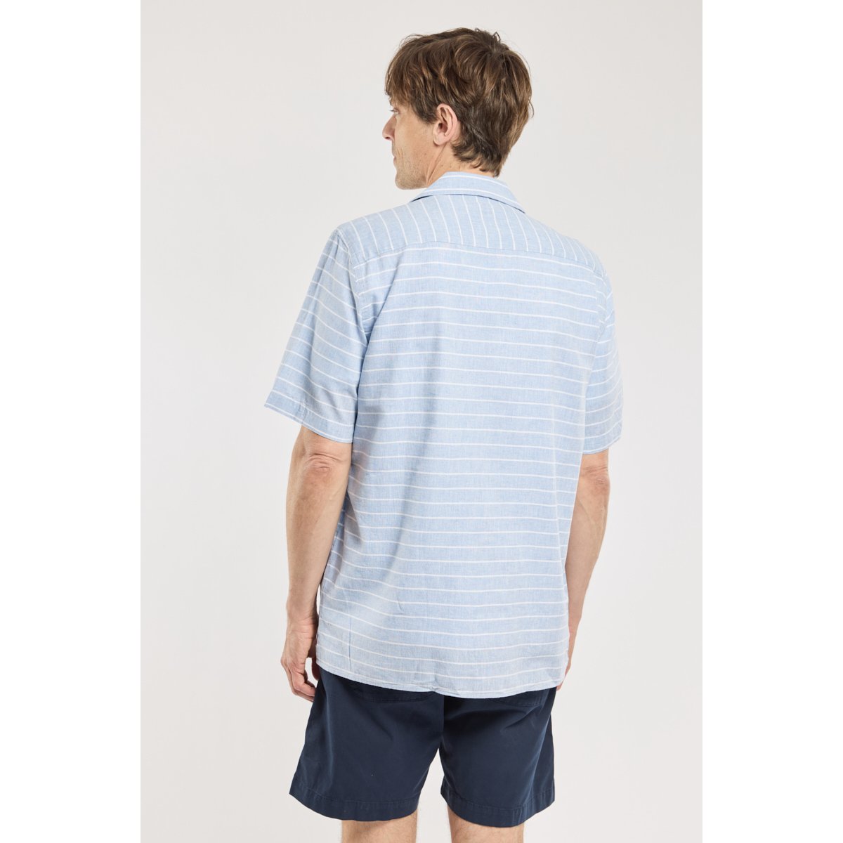 Chemise rayée en coupe confort rayé marine deep, ARMOR-LUX