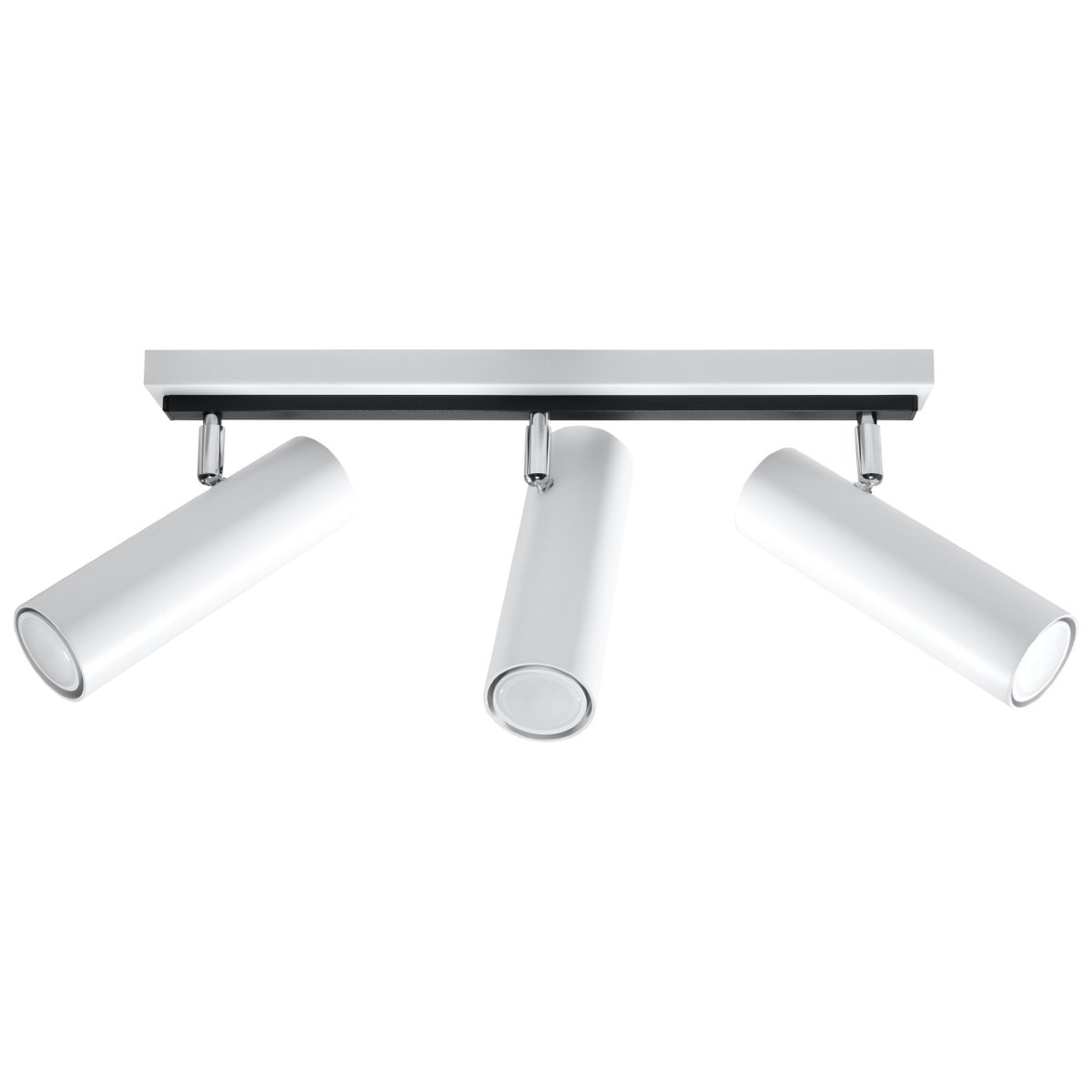 Plafonnier Acier Blanc GU10 3 Direzione blanc, EDEN