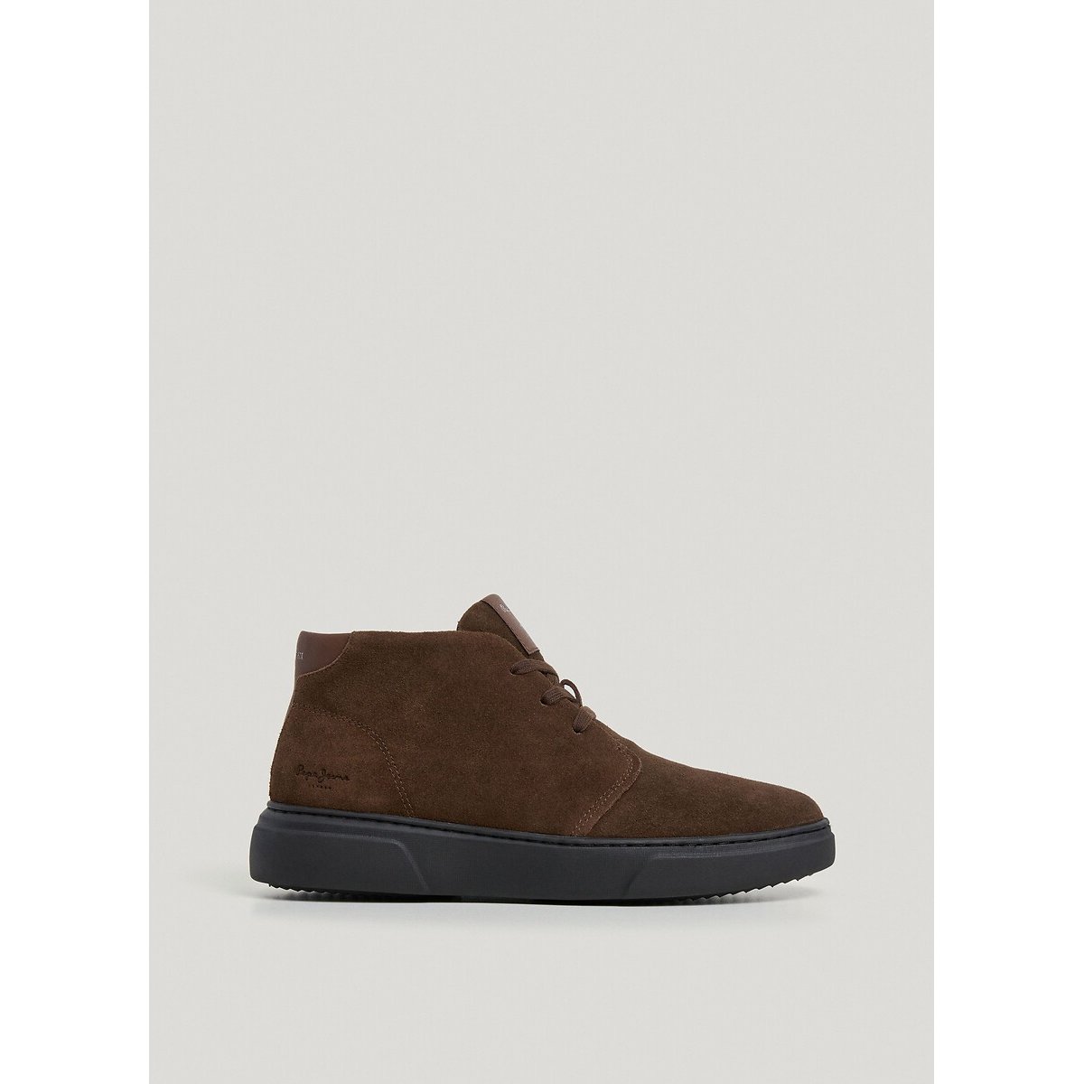 Bottines à lacets en cuir suédé COLINS DESERT marron, PEPE JEANS