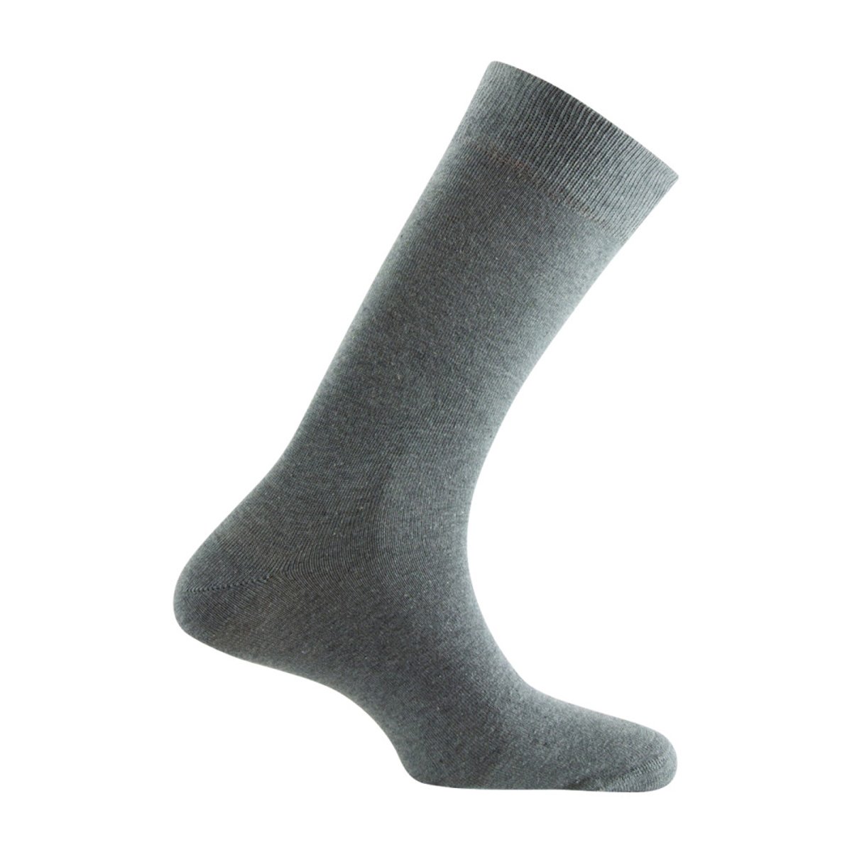 Lot de 2 Mi-chaussettes tendance homme coton en route pour les vacances : all over + unie gris, KINDY