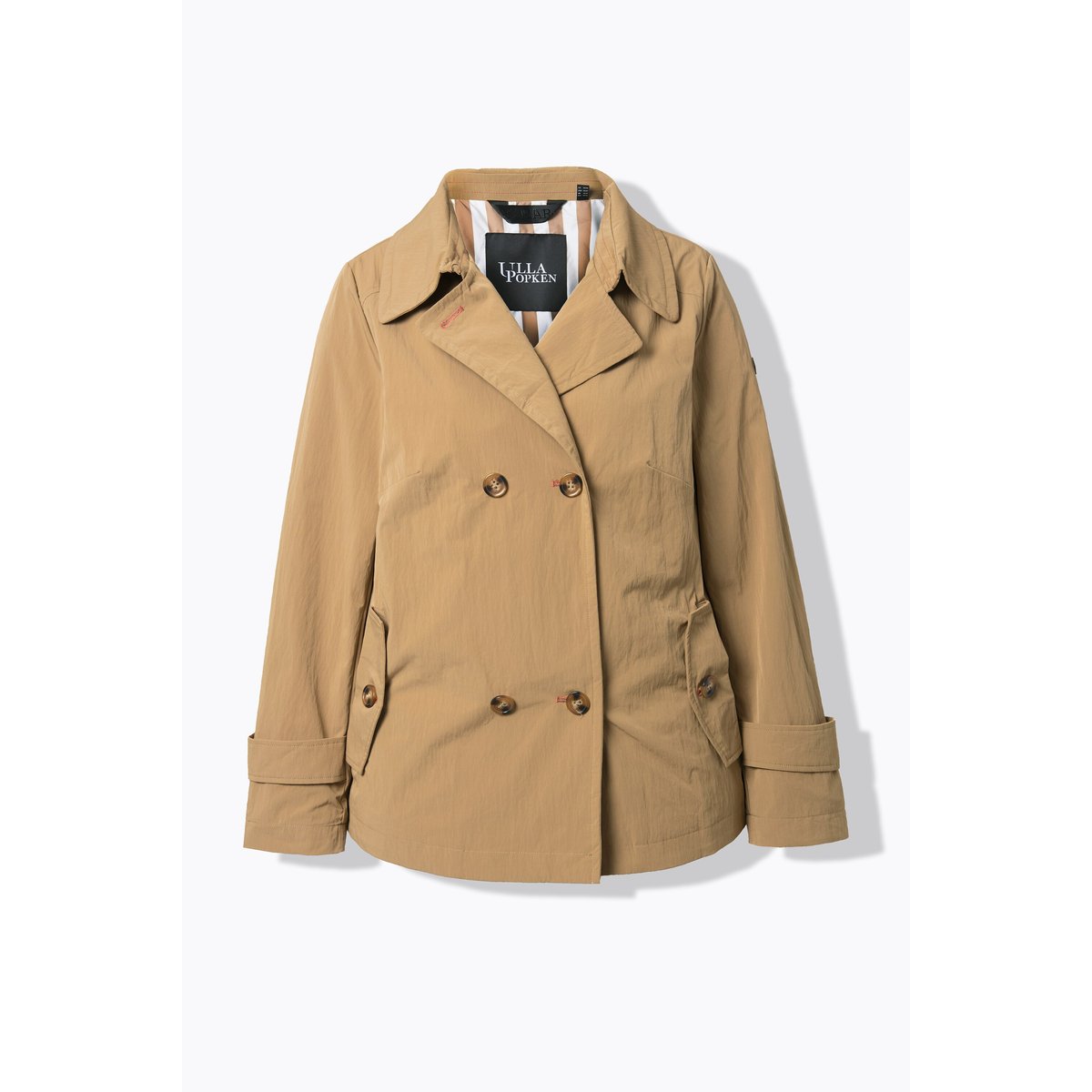 Trench court HYPRAR, matière déperlante beige, ULLA POPKEN