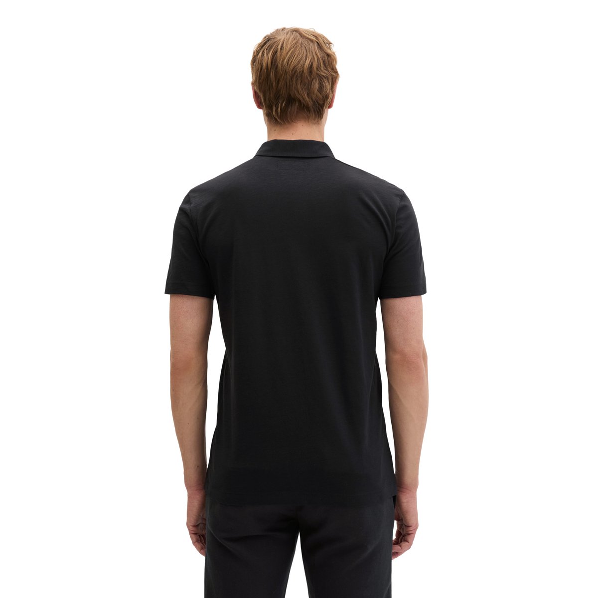 Polo Jersey slim en pur coton bio noir, MARC O'POLO