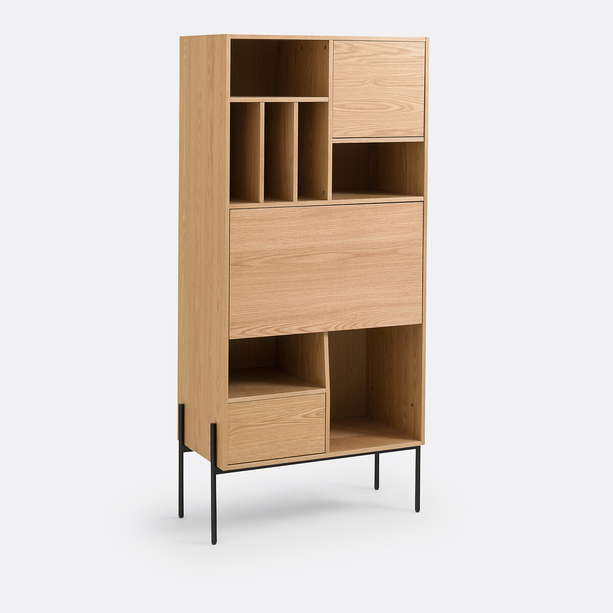 Bureau secrétaire avec étagère, Miha bois clair, LA REDOUTE INTERIEURS