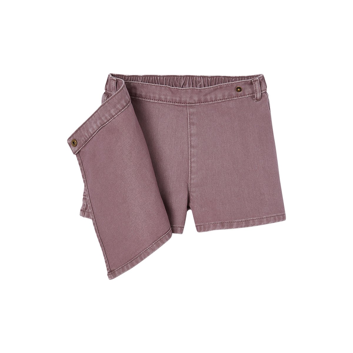 Jupe-short poche cargo mauve, VERTBAUDET
