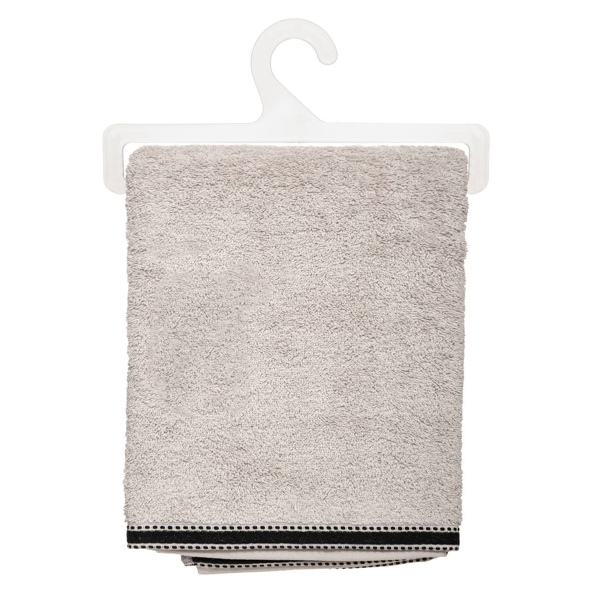 Drap de bain en coton JOIA argent, ATMOSPHERA