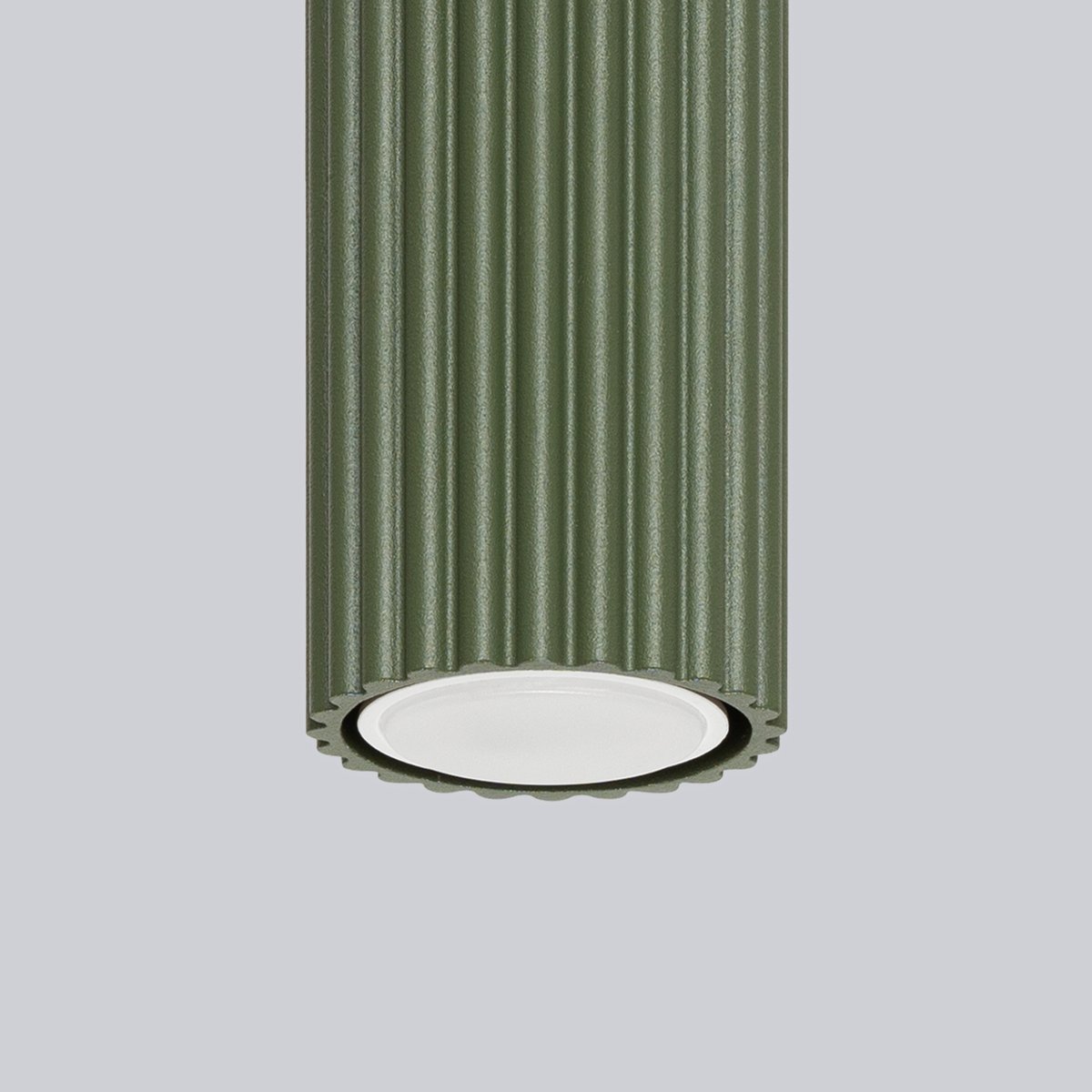 Plafonnier Aluminium Vert Olive GU10 1 Karbon 40 vert, EDEN