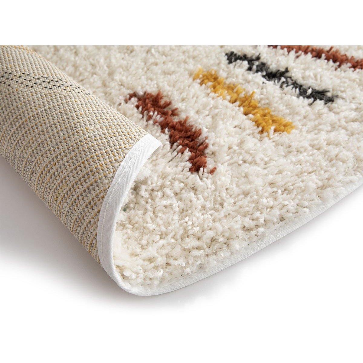 Tapis poils longs style , NONI beige, BOBOCHIC
