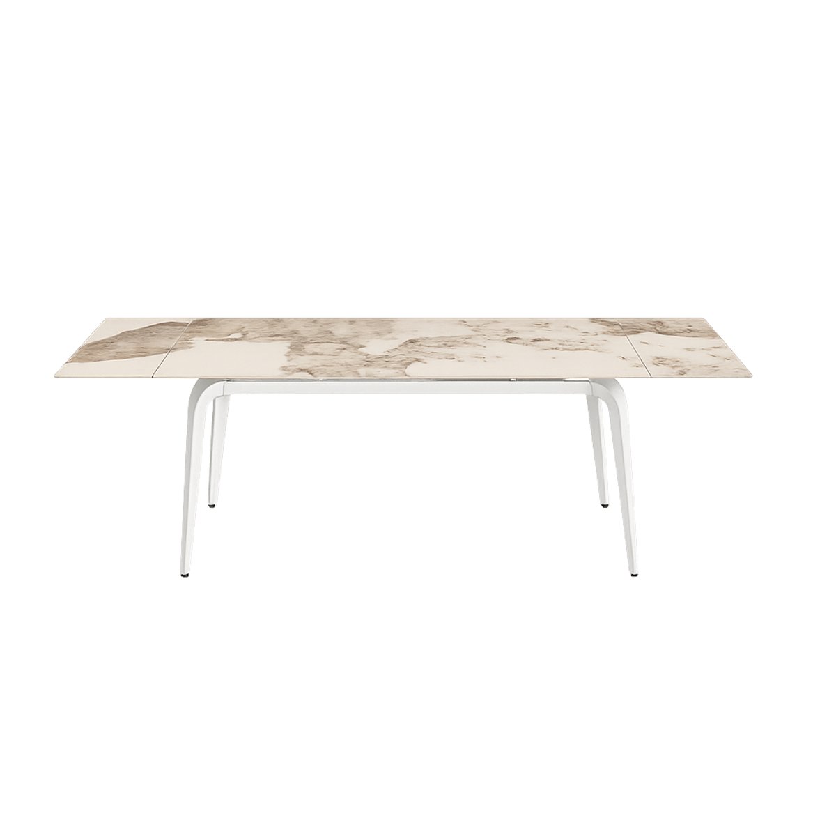 Table en céramique extensible 140 / 220 cm LORA marbre blanc, PIER IMPORT