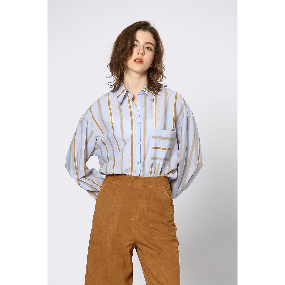 Striped Blouse blue stripes, SEE U SOON