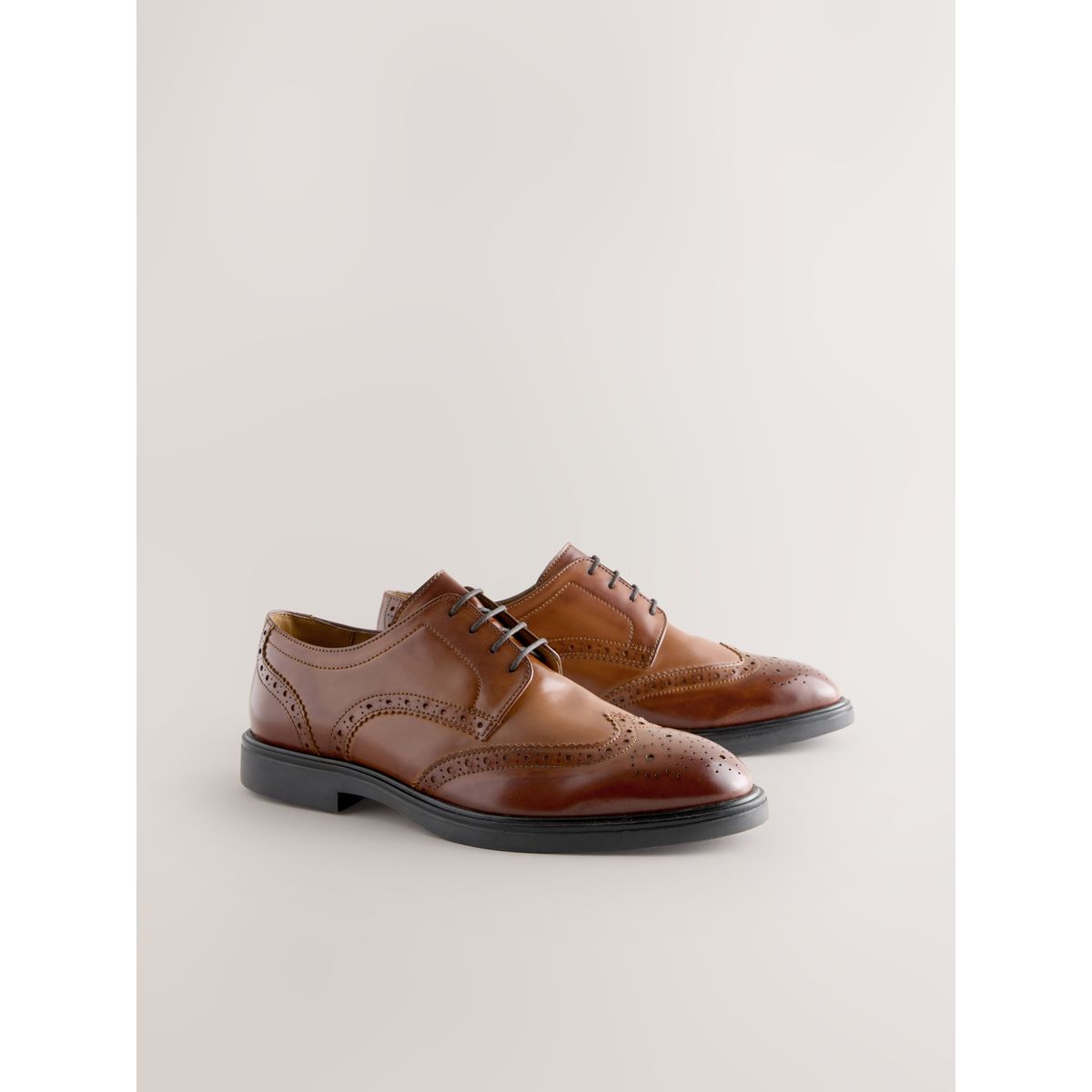 Chaussures richelieu marron fauve, NEXT