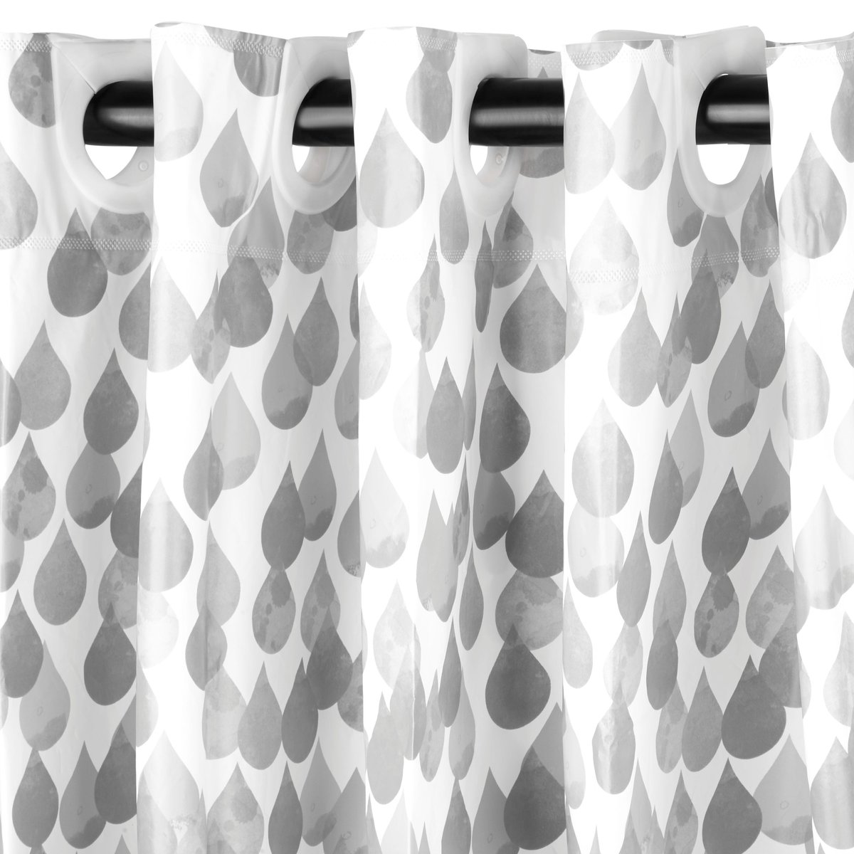 Rideau de douche en PEVA, EASY gris, SENSEA