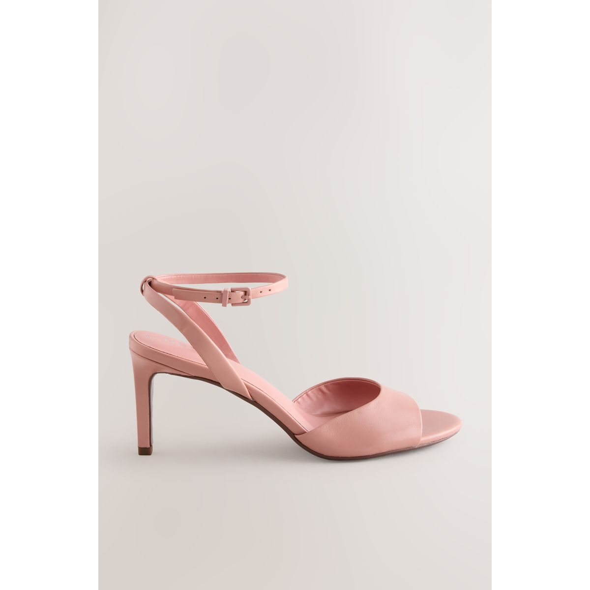 Sandales ouvertes en cuir rose, NEXT
