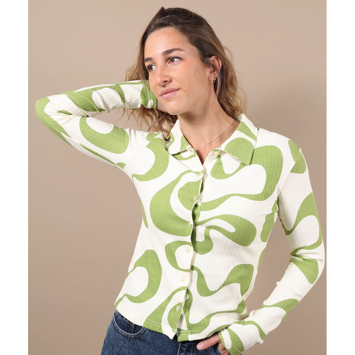 Chemise manches longues WARPY snow, OXBOW