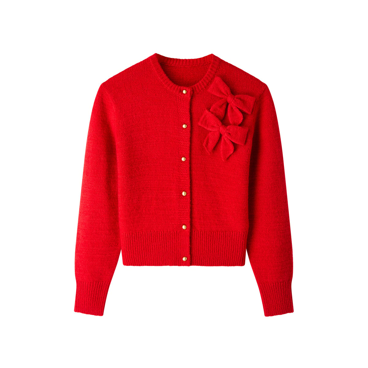 Cardigan à Nœuds Coco rouge, JOE BROWNS