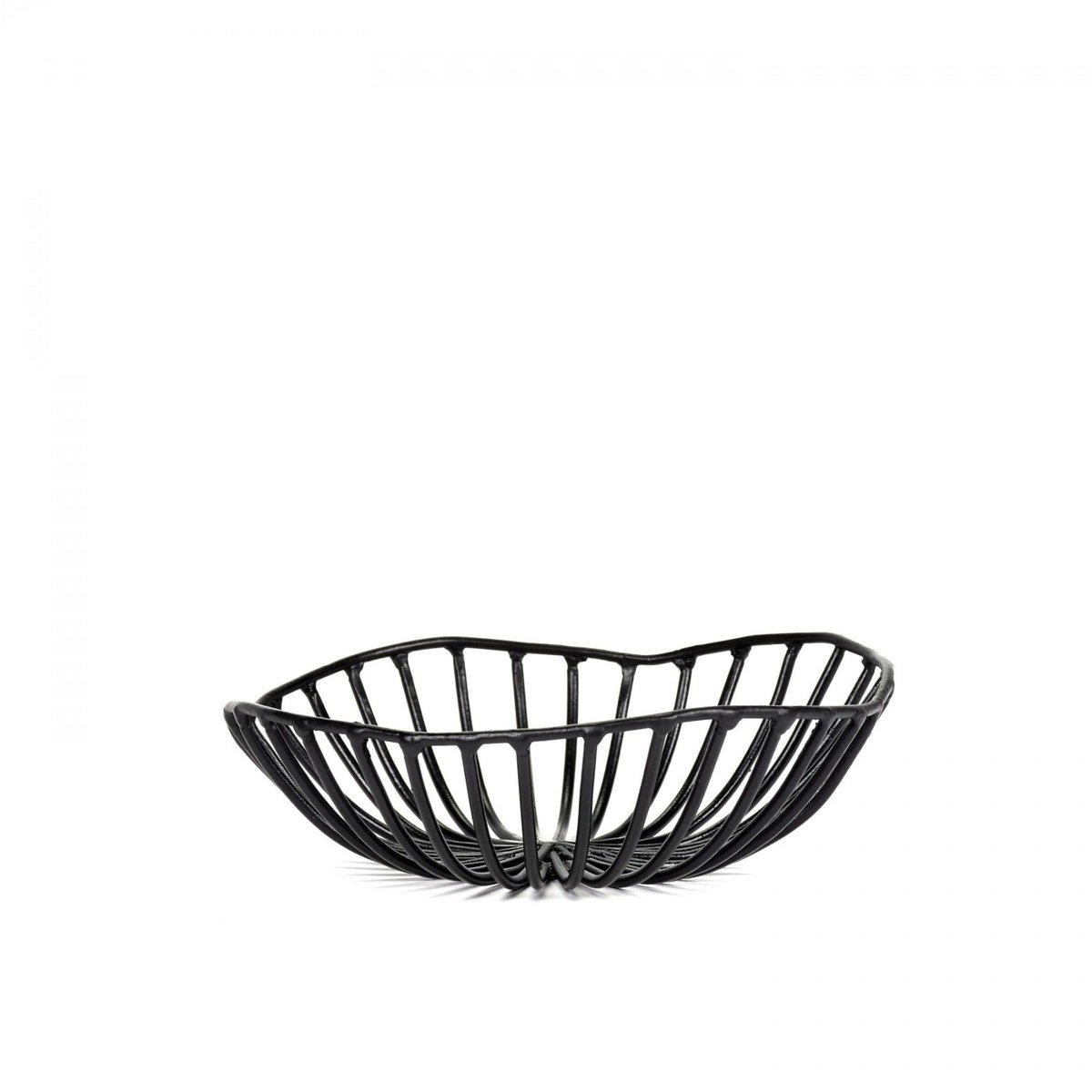 Corbeille à Pain CATU Noir Small Diam 15 x H 5 cm noir, SERAX