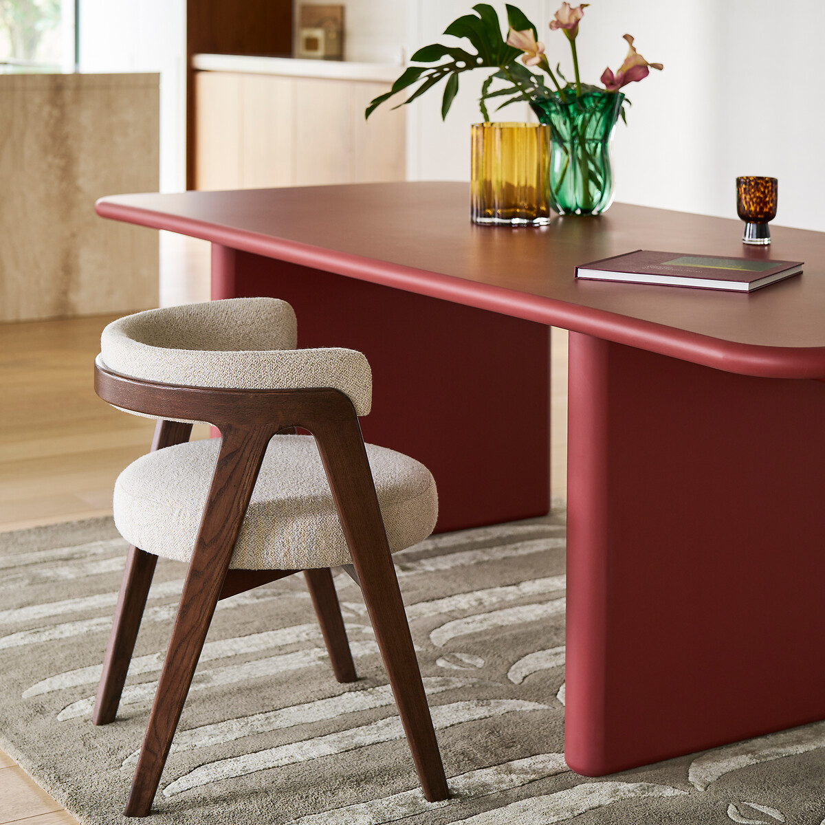 Fauteuil de table vintage, Valentina ecru, LA REDOUTE INTERIEURS