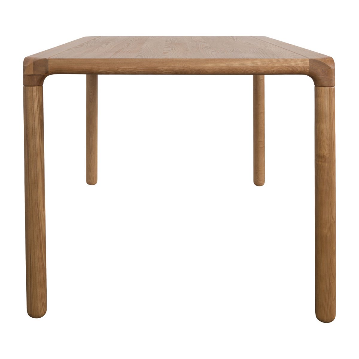 Table à manger 6 personnes aux bords arrondis en bois- STORM bois clair, ZUIVER