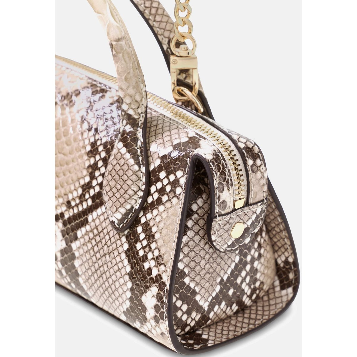 Yvonne Animalier Print Mini Sacoche marron multi, GUESS