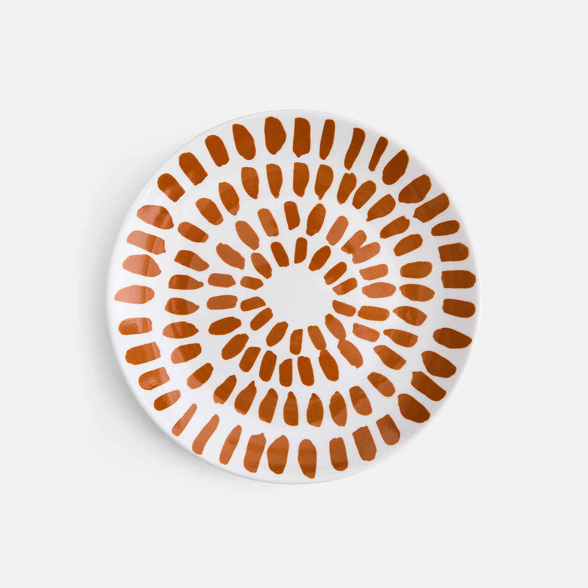 Set von 4 Desserttellern aus Steingut, RIVERI orange/gelb, LA REDOUTE INTERIEURS