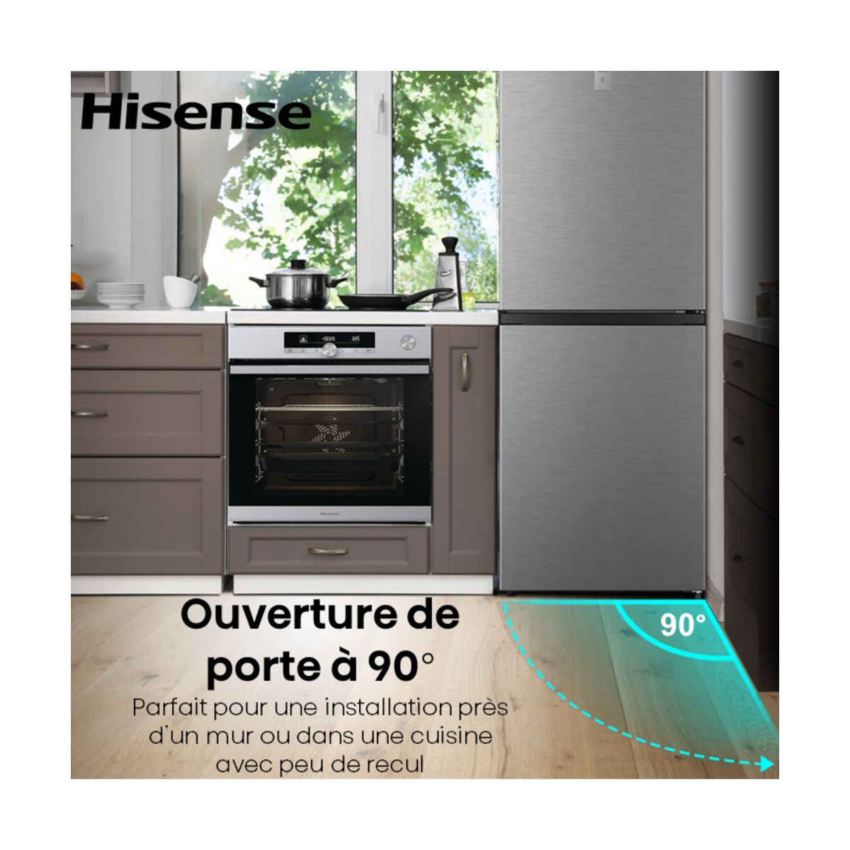 Réfrigérateur combiné RB3N300NECA couleur unique, HISENSE