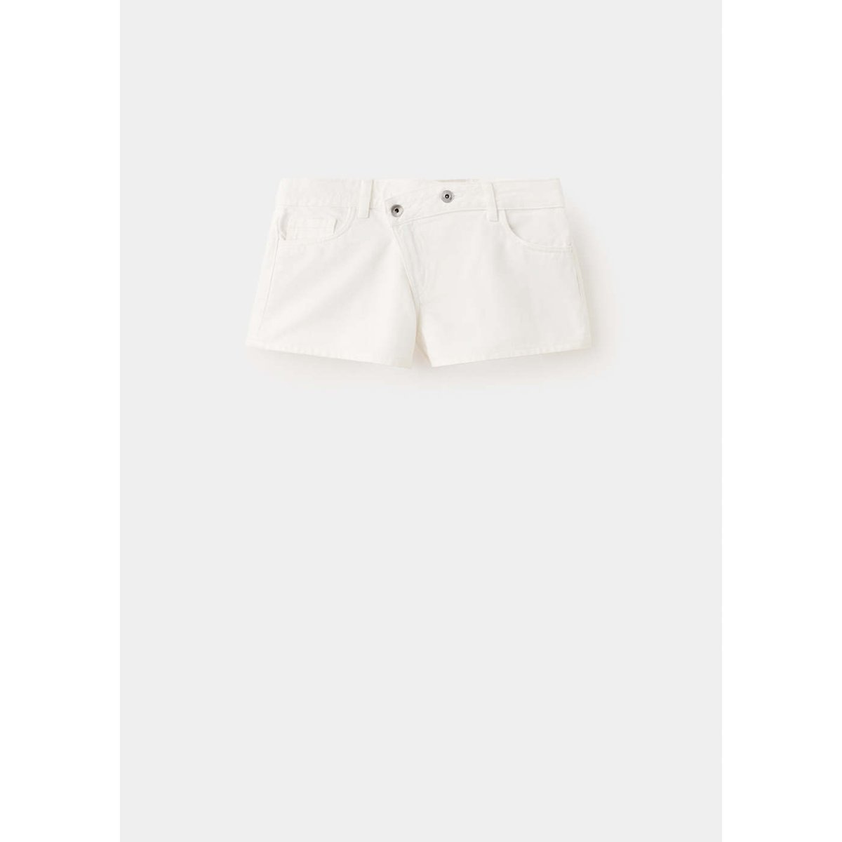 Mini short taille basse blanc, MANGO TEEN