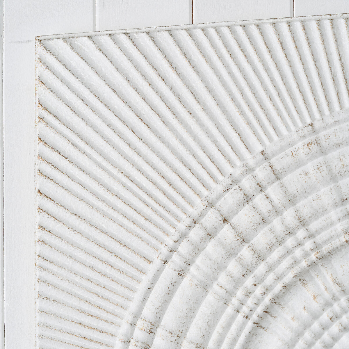 Set of 2 Antique White Moulded Metal Circle Wall Art antique white, ÉDITÉ