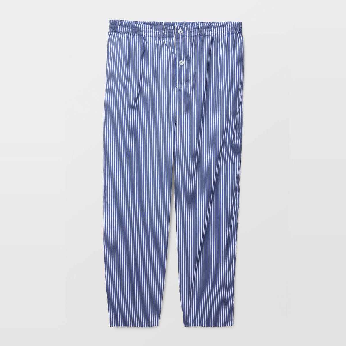 Pantalon de pyjama rayé en coton BIO GOTS nautique, MONOPRIX
