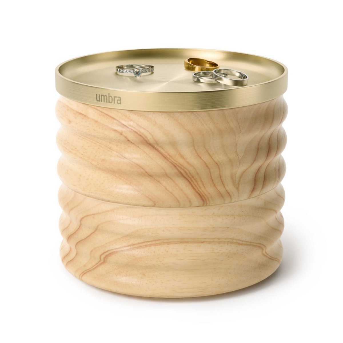 Coffret à bijoux chic design bois  TESORA bois clair, UMBRA