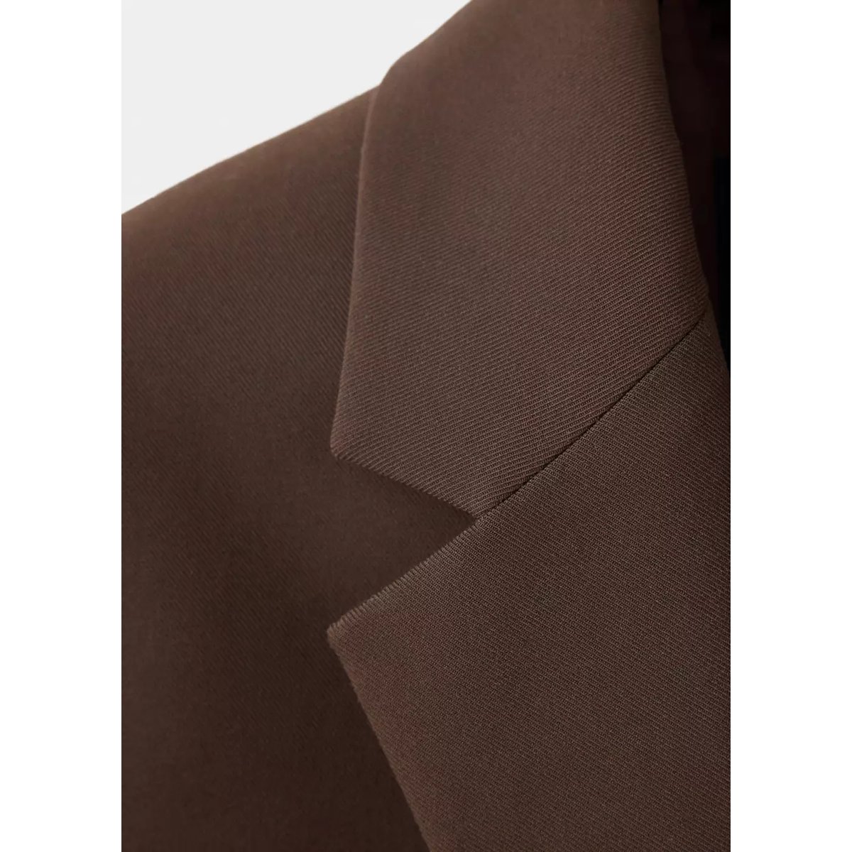 Blazer droit avec poches à rabat marron, MANGO