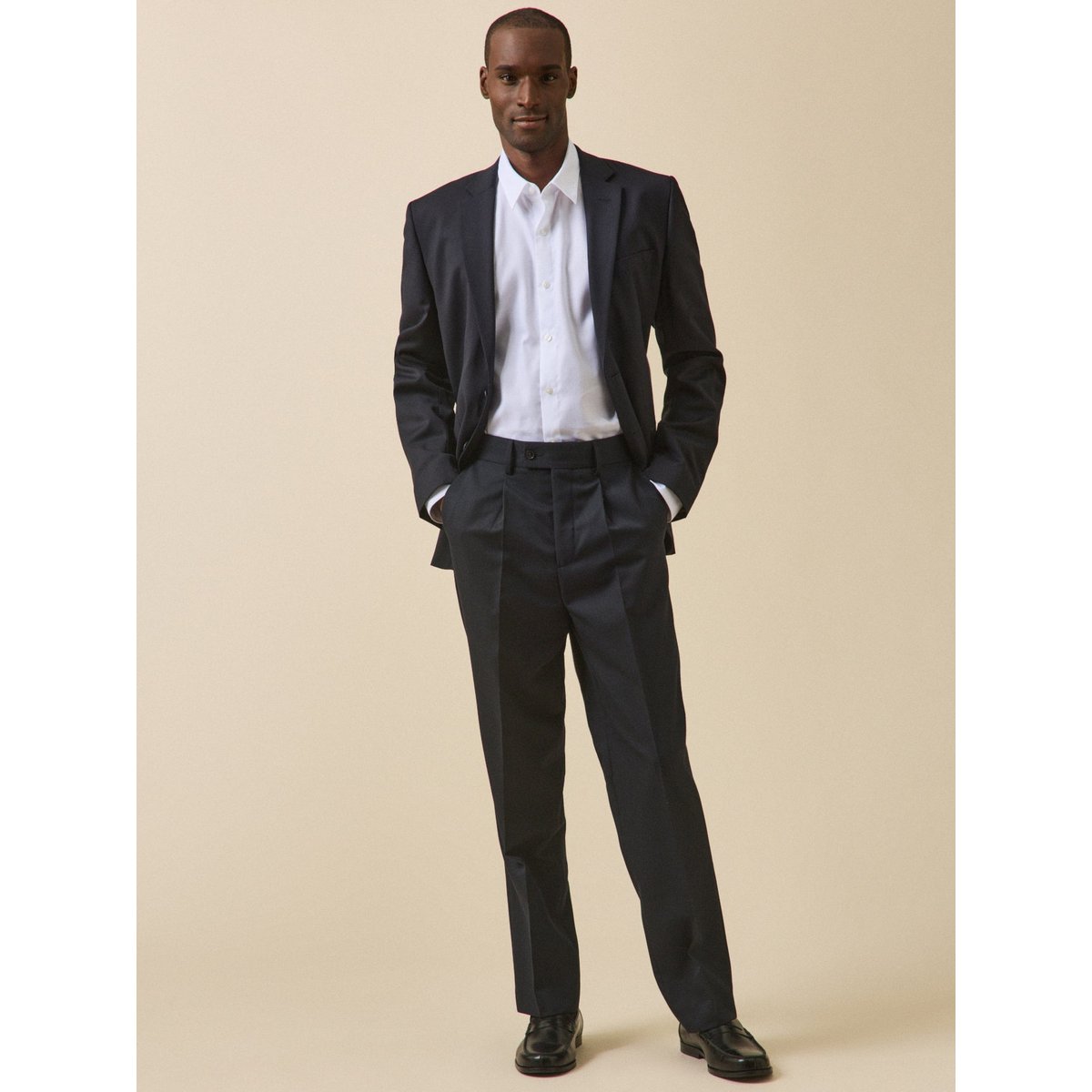 Chemise twill uni  coupe ajustée blanc, CYRILLUS