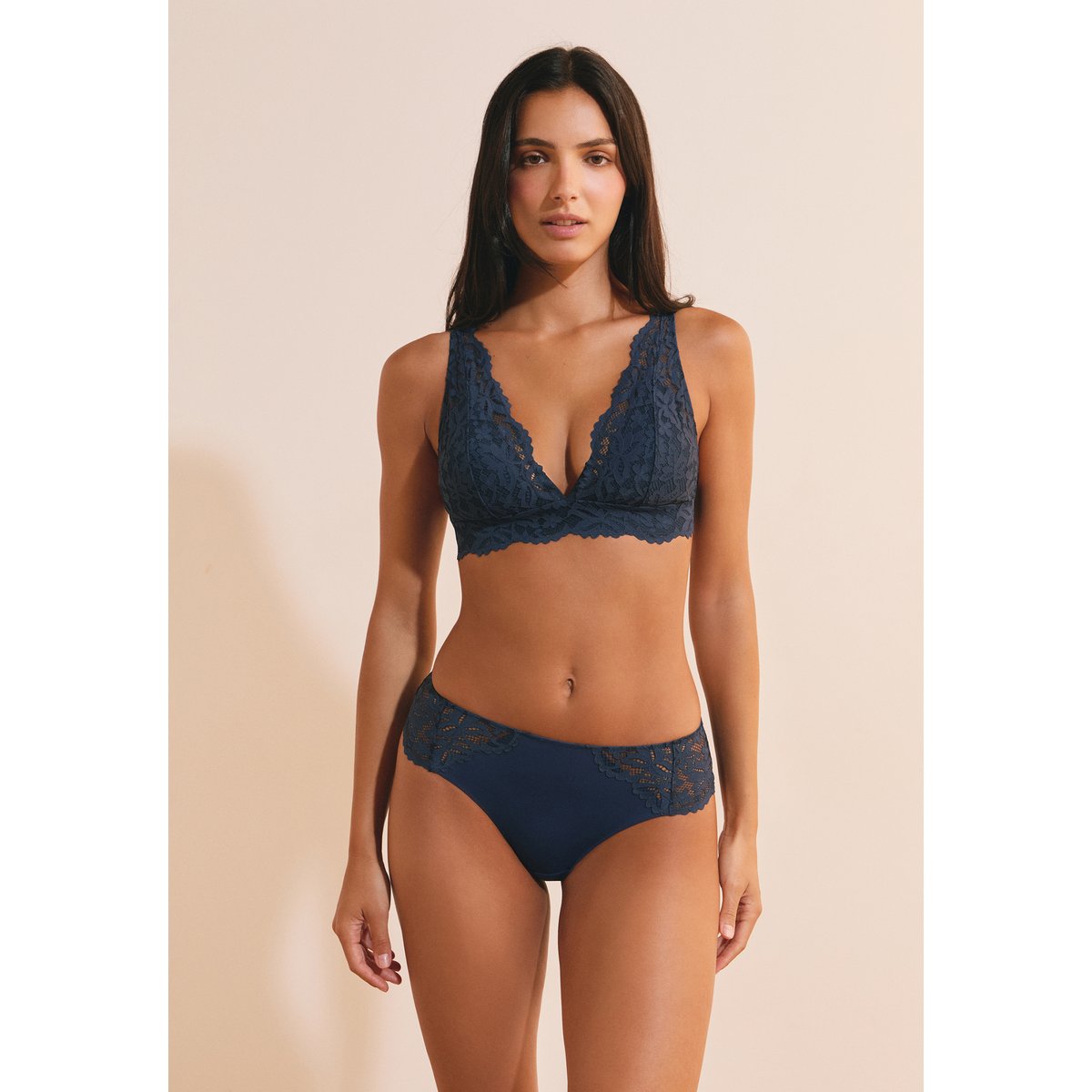 Shorty en dentelle LEGENDE marine, ETAM