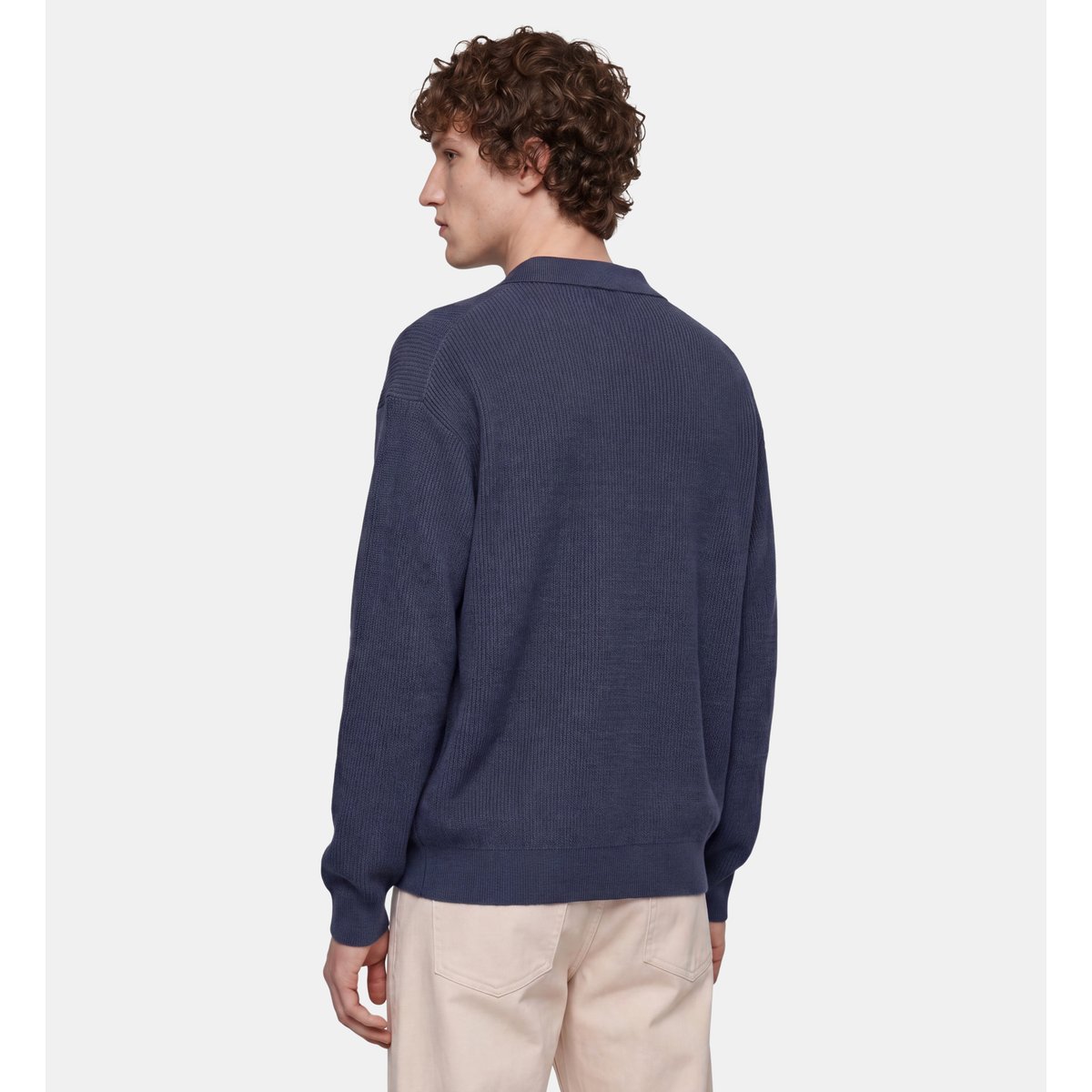 Pull toloslub maille coton bio bleu marine, GALERIES LAFAYETTE