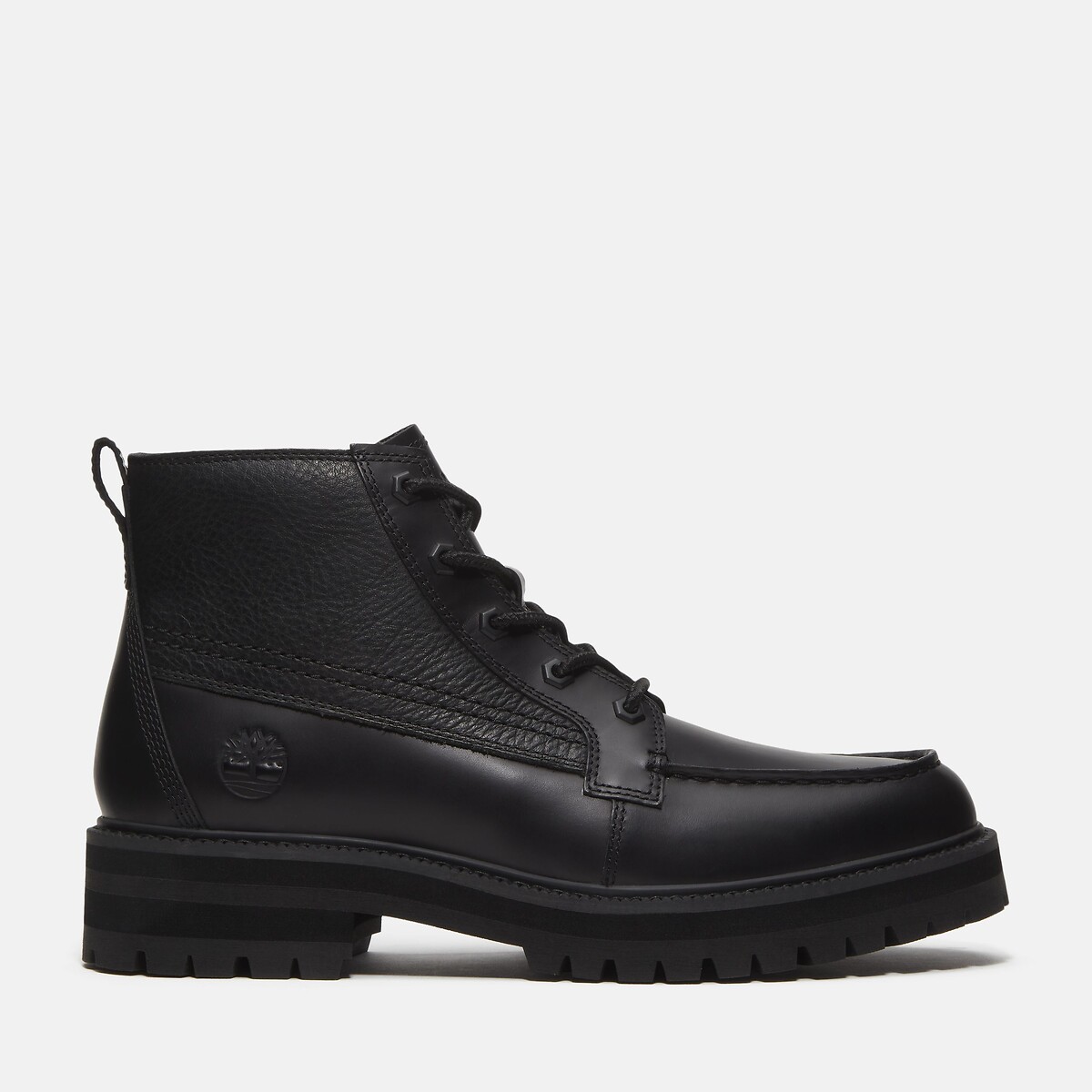 Stivaletti stringati in pelle, BRITTON DRIVE MID LACE nero , TIMBERLAND