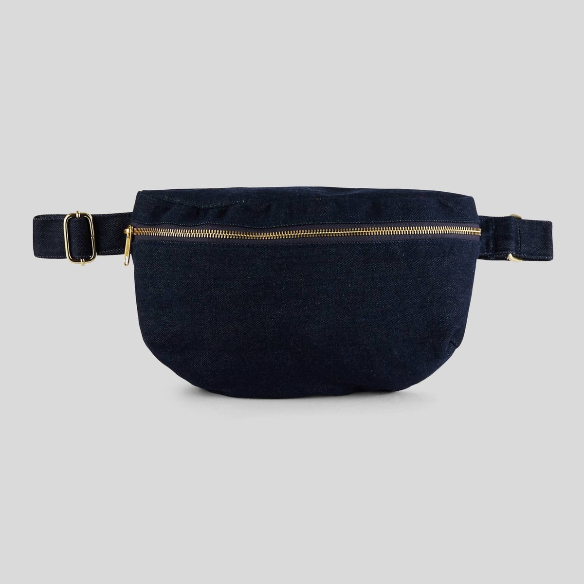 Sac banane denim marine, MONOPRIX