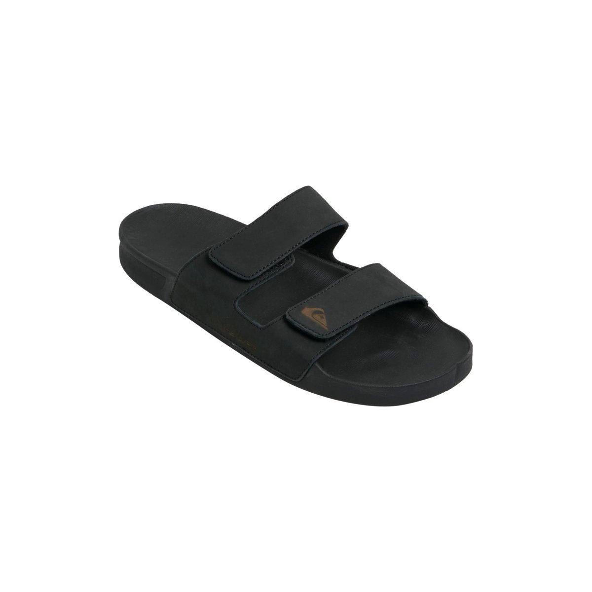 Claquettes RIVI LEATHER noir black 1, QUIKSILVER