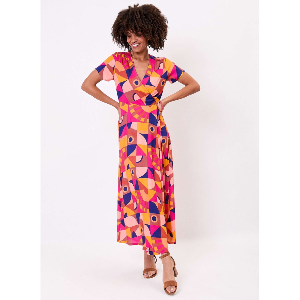 Robe cache cur longue fluide YOLANDA rose bleu yolanda, LA FIANCÉE