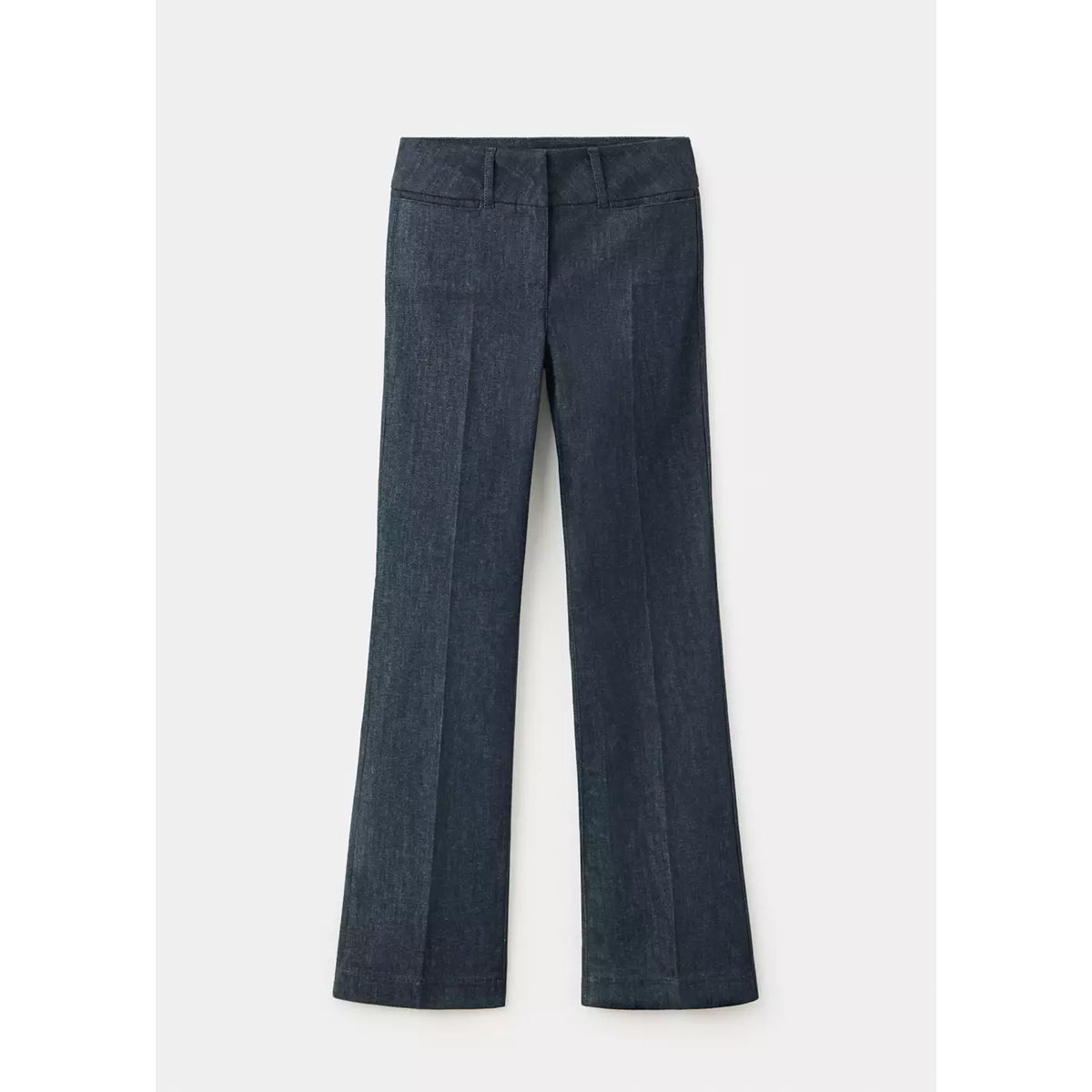 Jean flare taille mi-haute bleu, MANGO