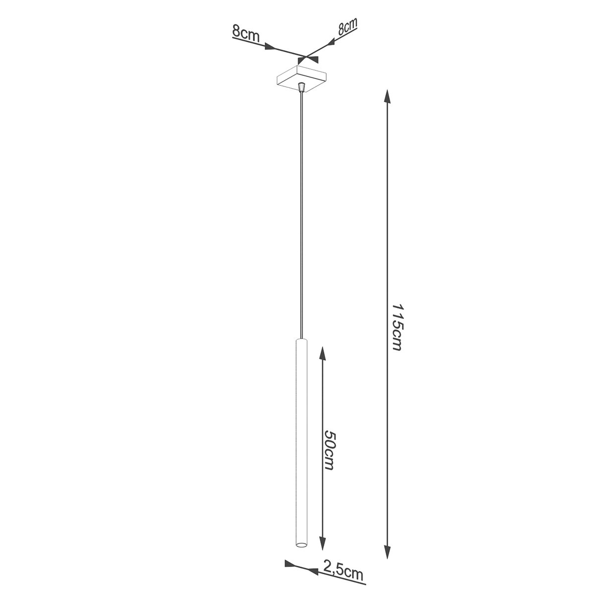 Suspension Acier Doré G9 1 Pastelo jaune, EDEN