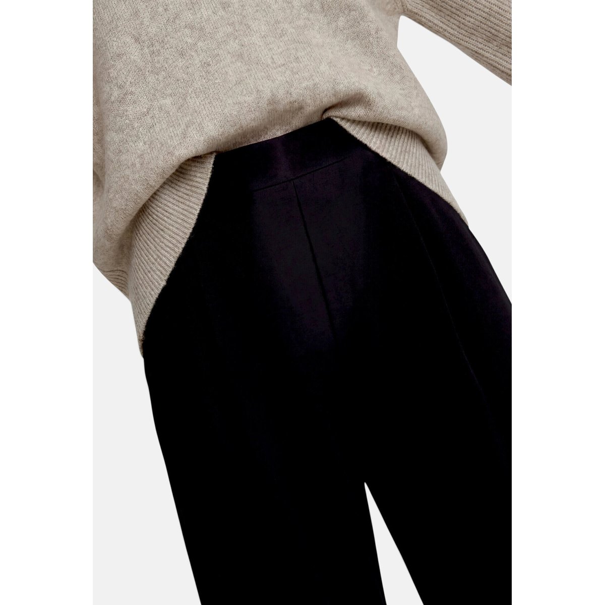 Pantalon casual à pinces black beauty, ZERO