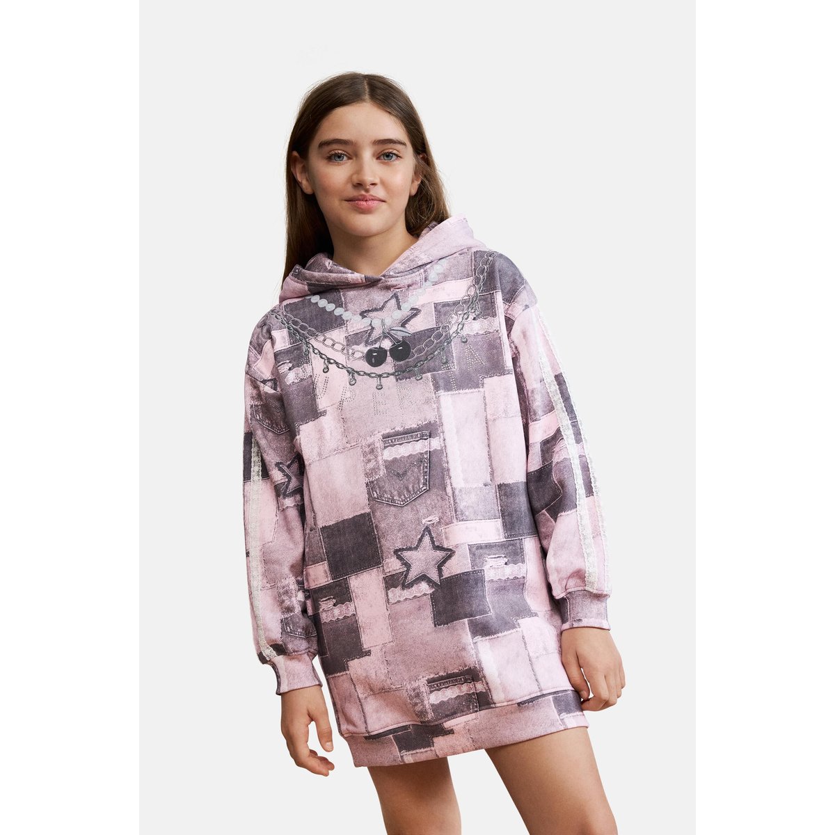 Robe-sweat étoile rouge, DESIGUAL