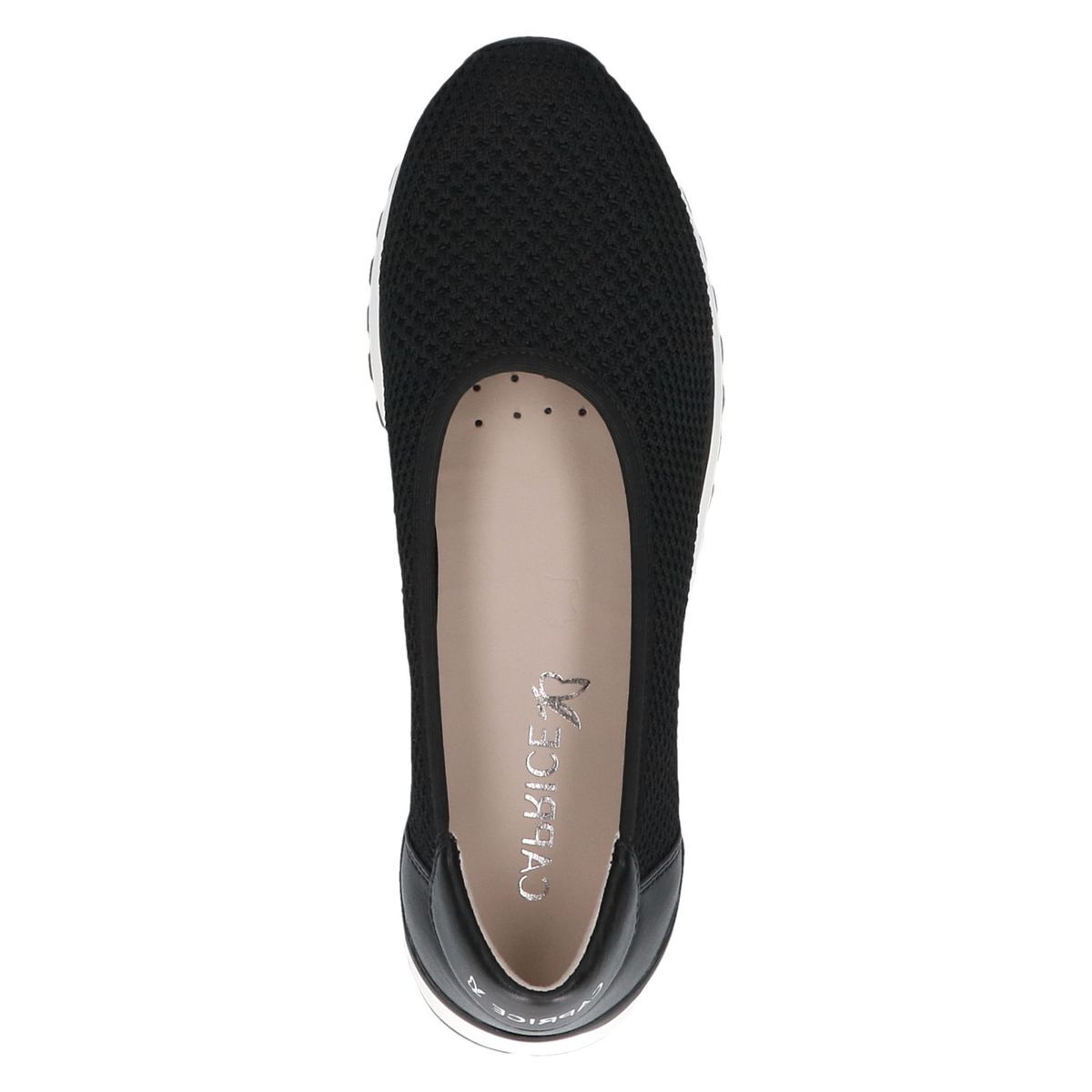 Basket femme noir brillant, CAPRICE