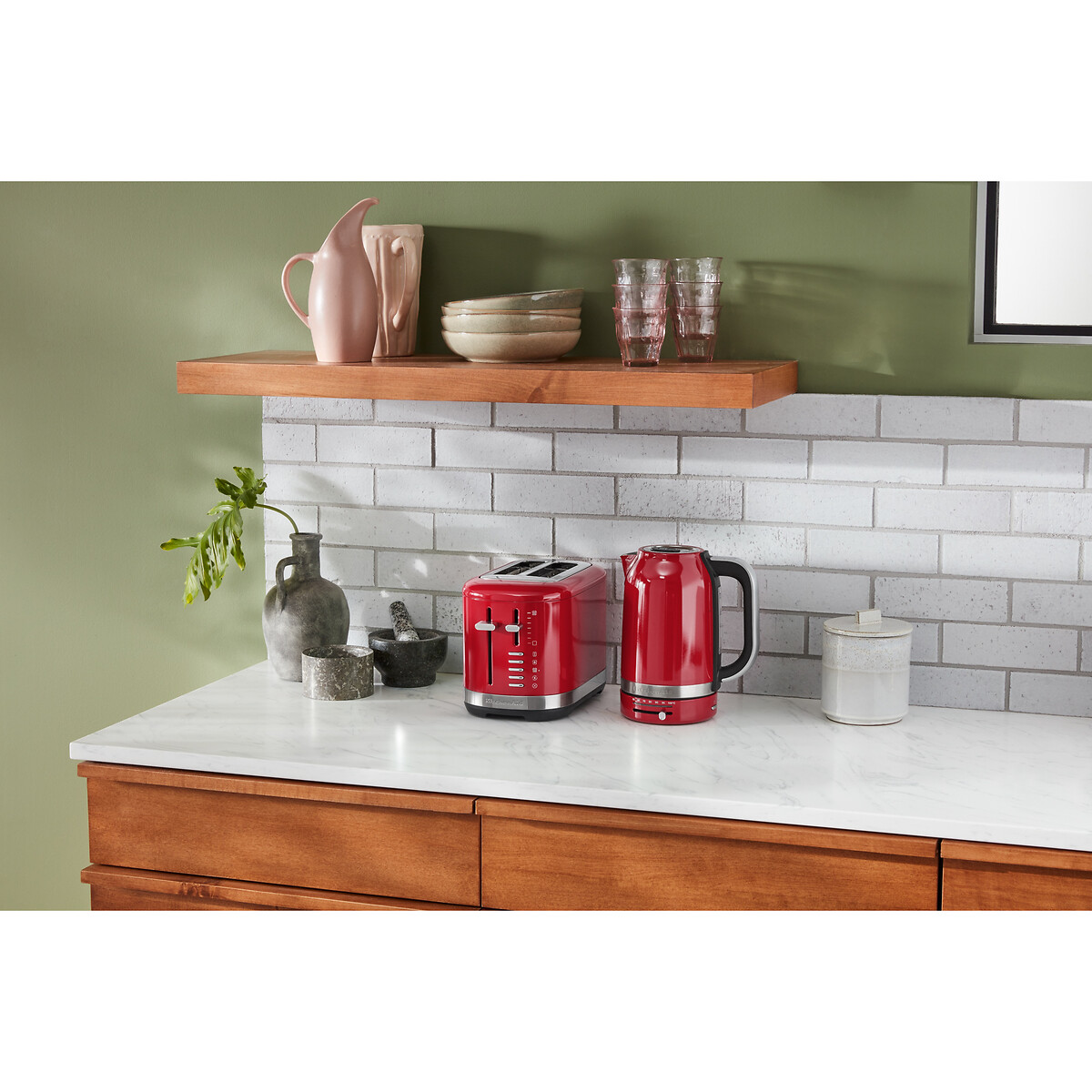 Grille pain de 2 tranches 5KMT2109EER rouge empire, KITCHENAID